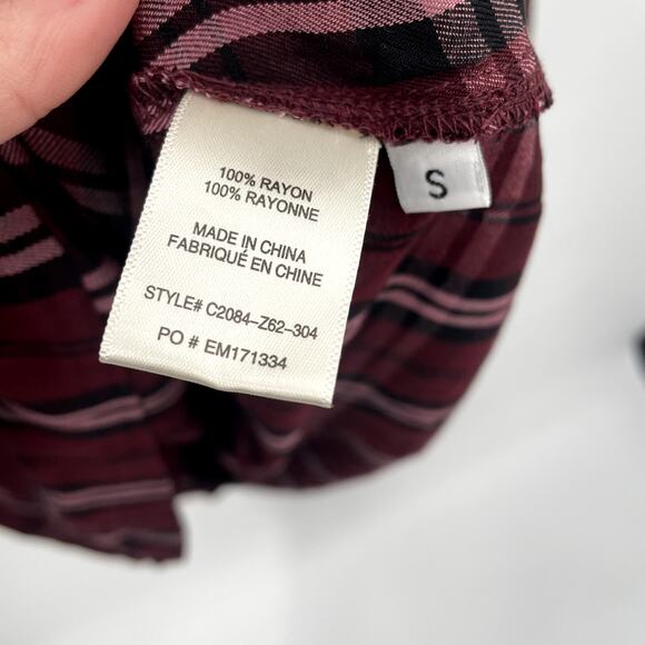 CLOTH & STONE NWT Evereve Plaid Drape Front Shirt // S - Picture 6 of 8